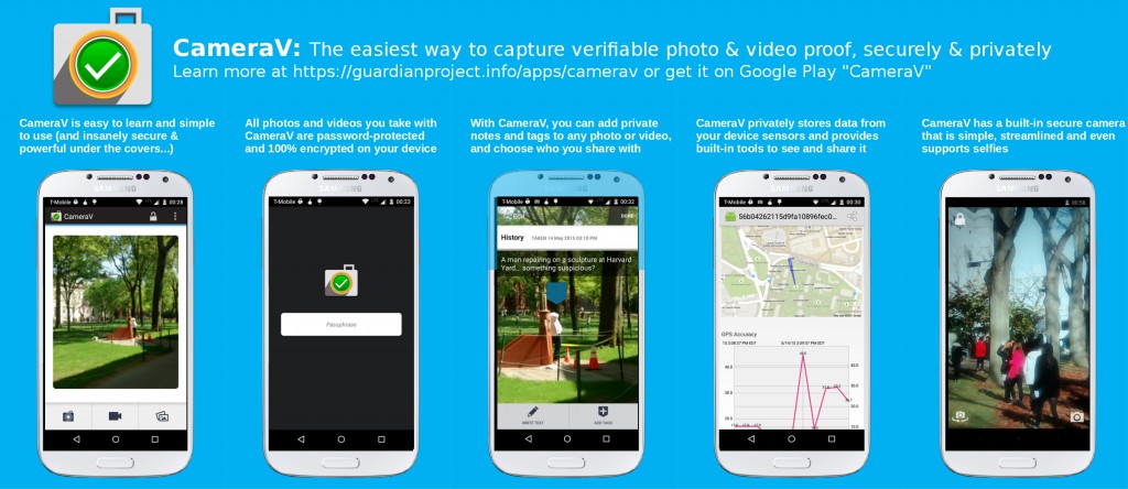 CameraV: una aplicación para asegurar y certificar las fotografías y los vídeos captados con el teléfono móvil