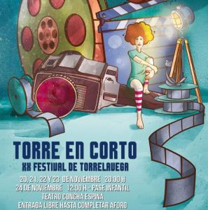 Los cortometrajes, esas pequeñas píldoras de gran cine - Cartel del XX Festival de Torrelavega, Torre en Corto