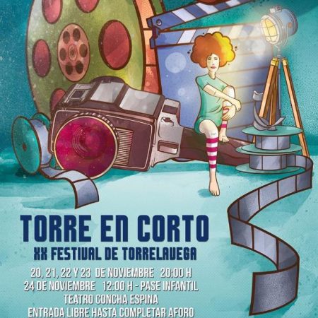 Los cortometrajes, esas pequeñas píldoras de gran cine - Cartel del XX Festival de Torrelavega, Torre en Corto