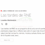 RNE, la radio de todos, fue clave durante el gran apagón que sufrió España-En la imagen Lourdes Maldonado, de "Las tardes de RNE", cuya información acompañó a millones de españoles durante el apagón eléctrico