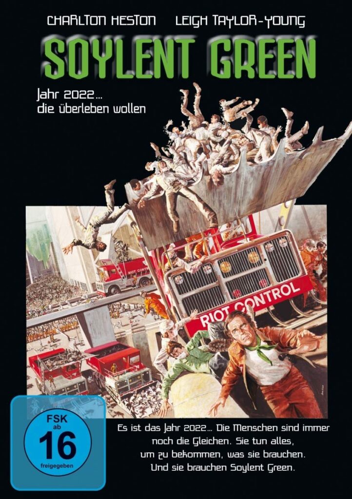 En la imagen la edición DVD de Warner Alemania de "Soylent Green"